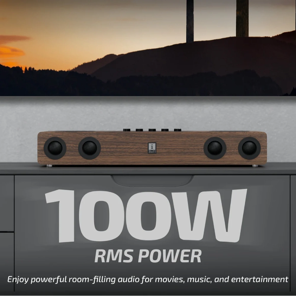 Iball Bluetooth Sound Bar Speaker (Cinebar-140) 100w view 5